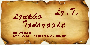 Ljupko Todorović vizit kartica